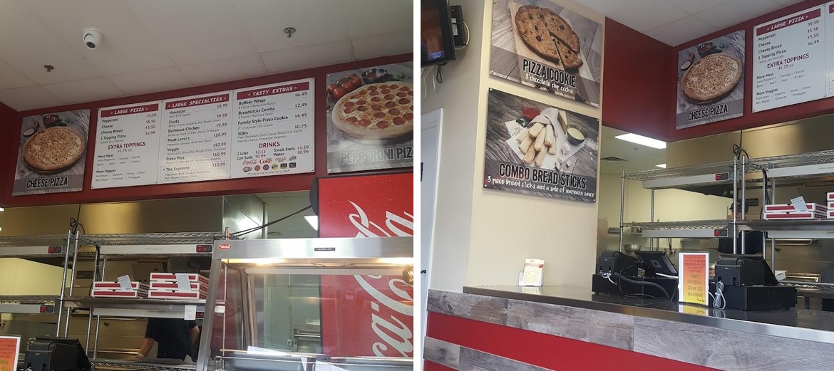 Fast 5 Pizza Menu