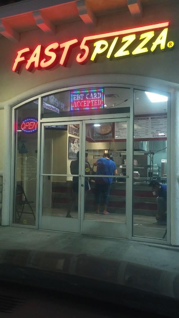 Fast 5 Pizza Menu